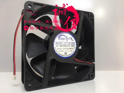 1PCS CFY12038BH24 DC24V 0.30A 120*120*38MM 2-pin Inverter Cooling Fan