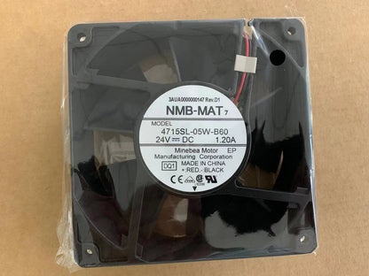 new Miriam NMB 120*120*38 4715SL-05W-B60 -DQ1 24V 1.2A aluminum frame fan