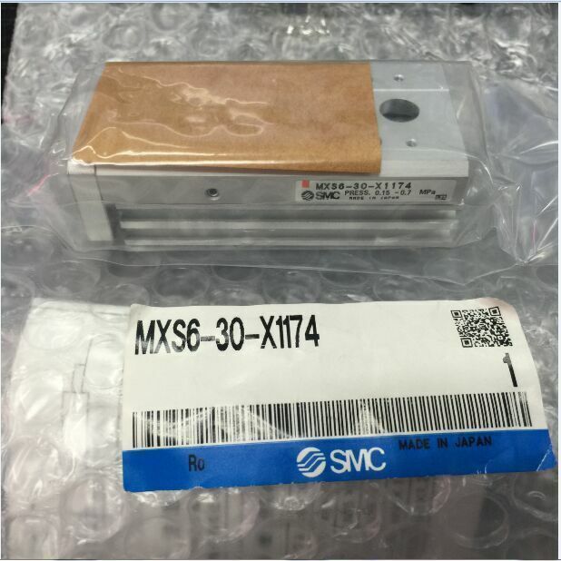 New SMC MXS6-30-X1174 Slide Cylinder - SMC