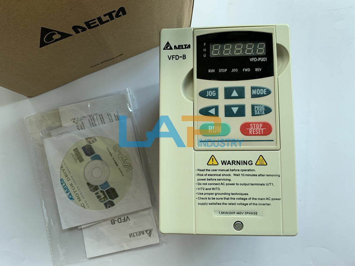 new 1PCS For DELTA Inverter VFD015B43A 3PH 380-480V 5.7A50/60Hz - DELTA CONTROLS
