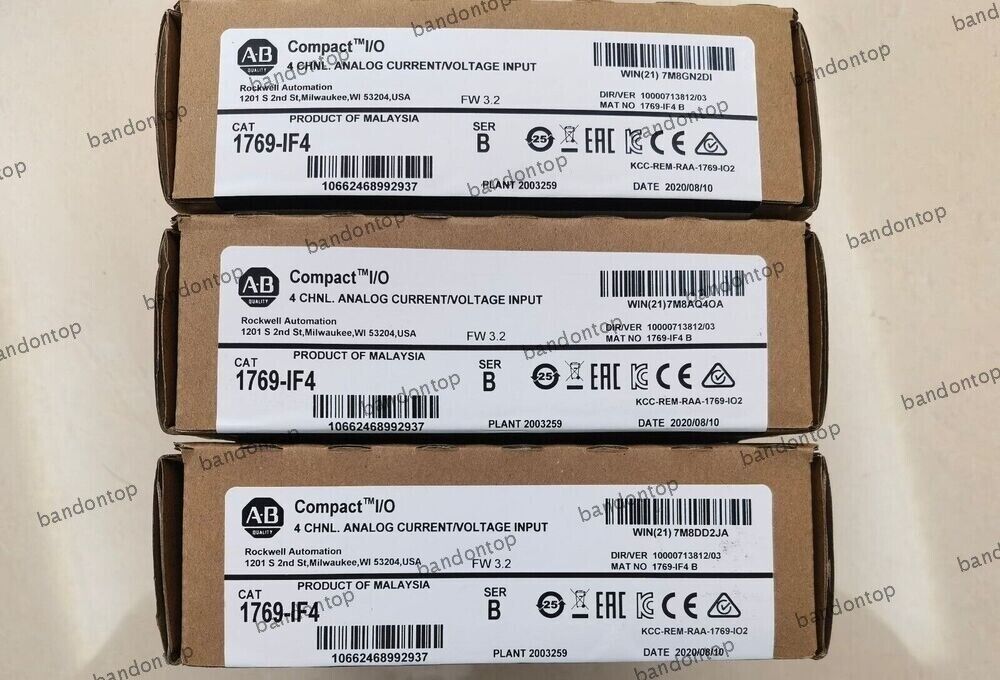 Factory Sealed AB 1769IF4 CompactLogix 4CH Analog Input Module - COMPACTLOGIX