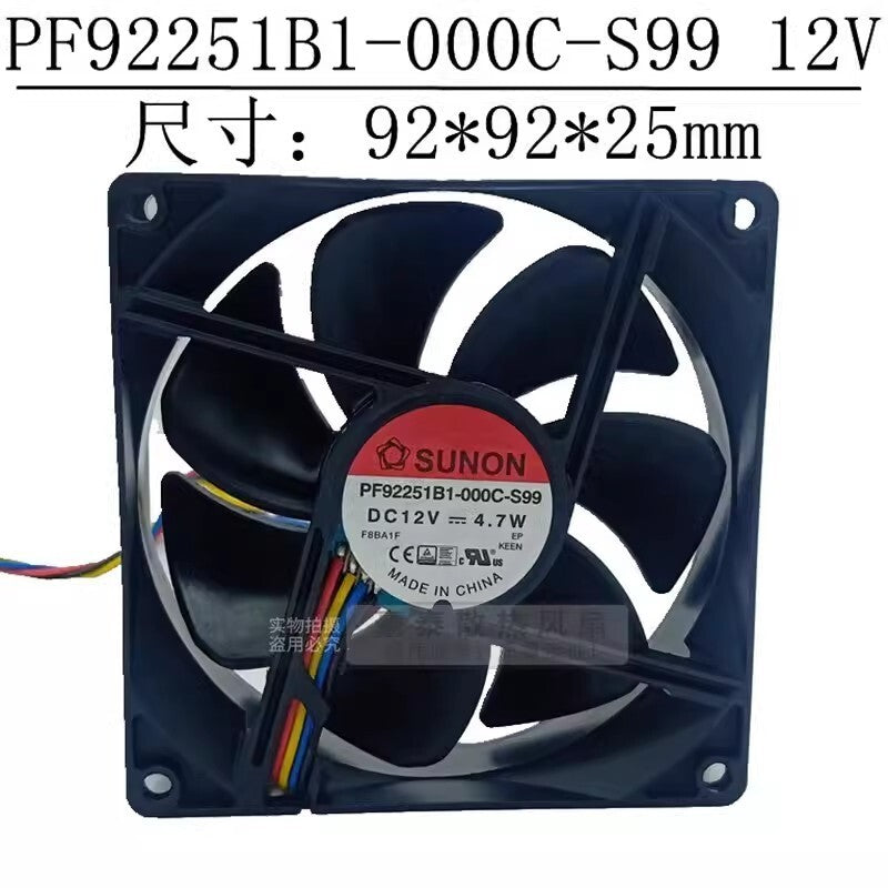 SUNON PF92251B1-000C-S99 9025 DC12V 4.7W 9CM 4-Wire PWM Cooling Fan