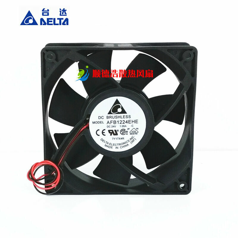 used 1pcs AFB1224EHE 1.05A 12CM cm 12038 24V inverter cooling fan - DELTA