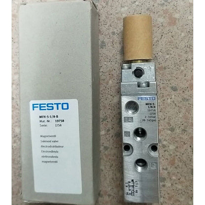 New 1pc Festo Solenoid Valve MFH-5-1/8-B 19758 Spot Stock - FESTO