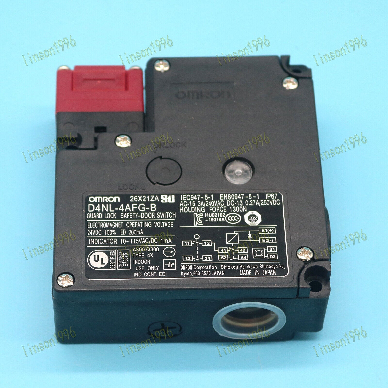 Omron Guard Lock Safety Door Switch D4NL-4AFG-B - OMRON