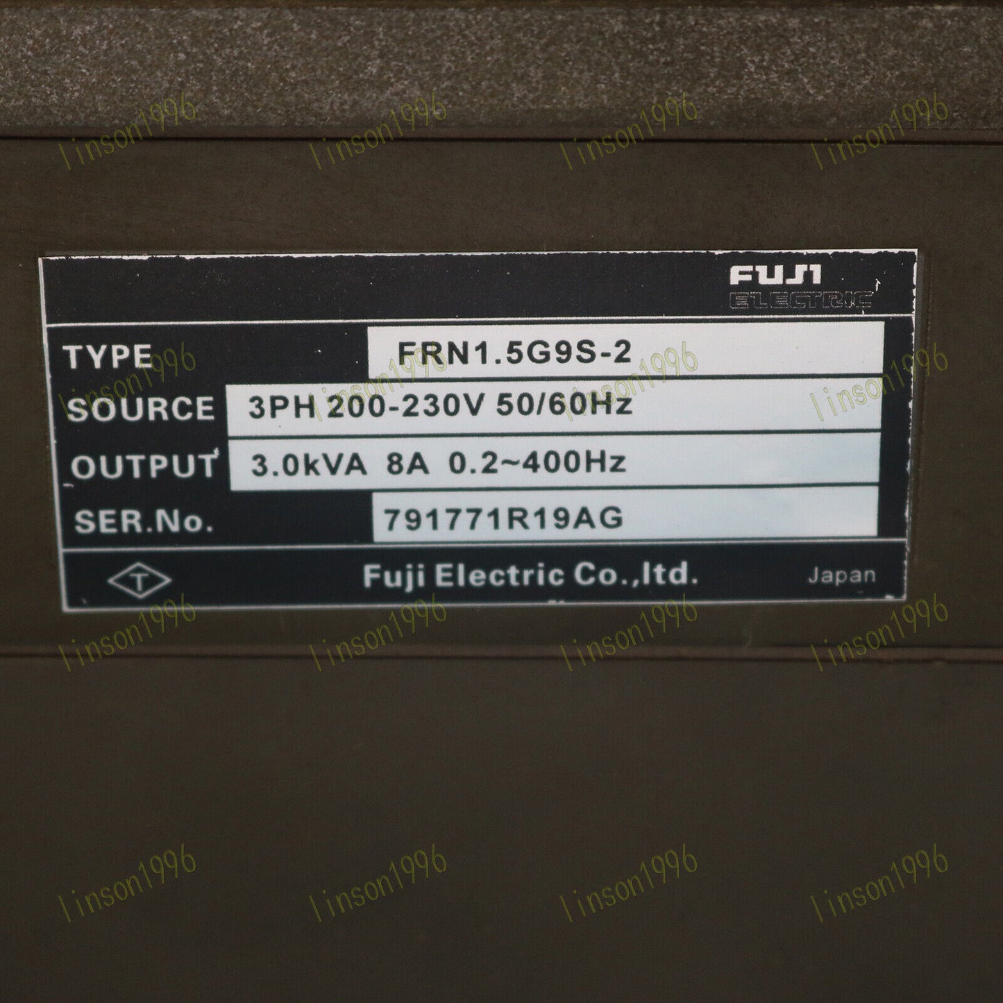 Used FUJI FRN1.5G9S-2 Inverter Fast Delivery - FUJI