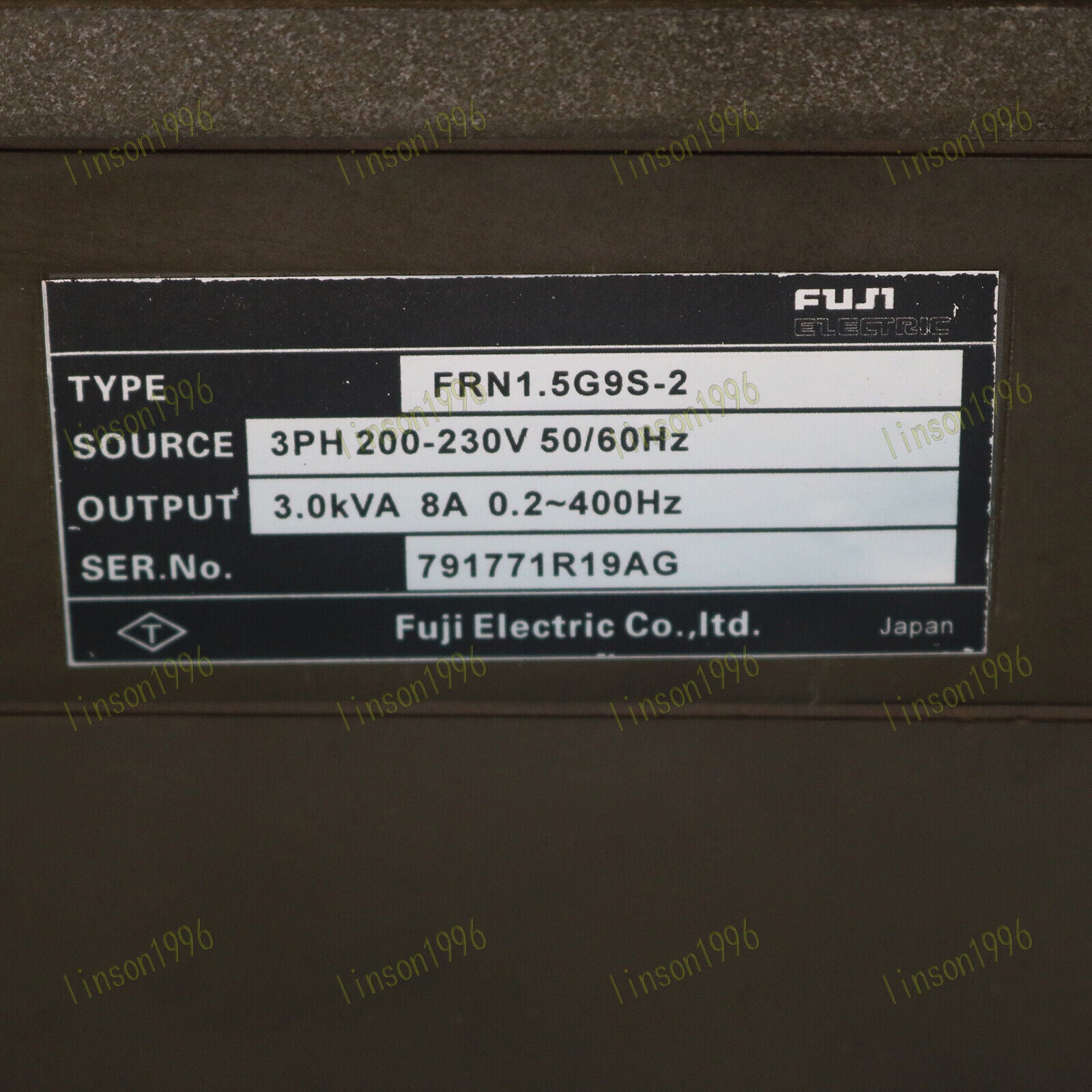 Used FUJI FRN1.5G9S-2 Inverter Fast Delivery - FUJI