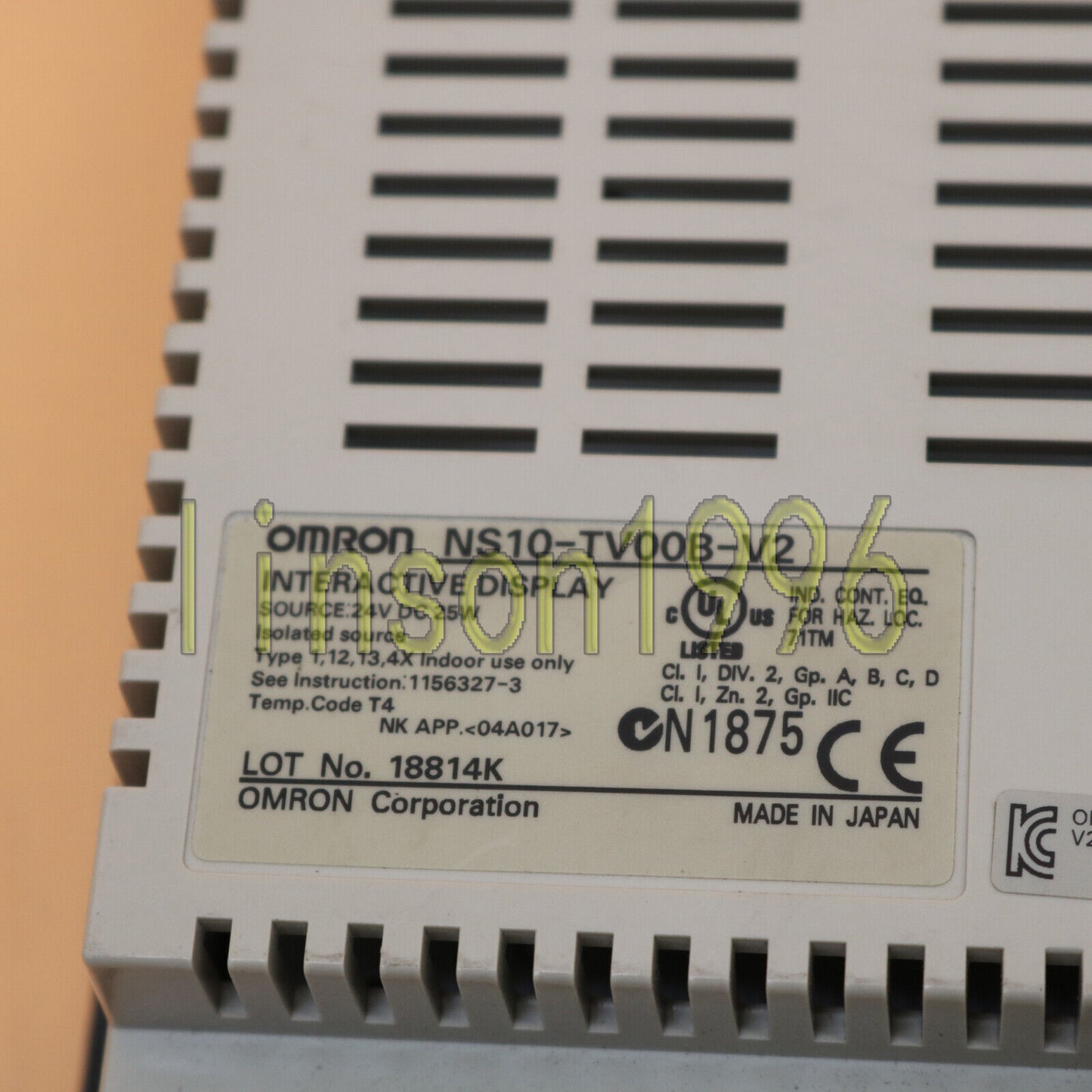 omron ns10-tv00b-v2 - OMRON