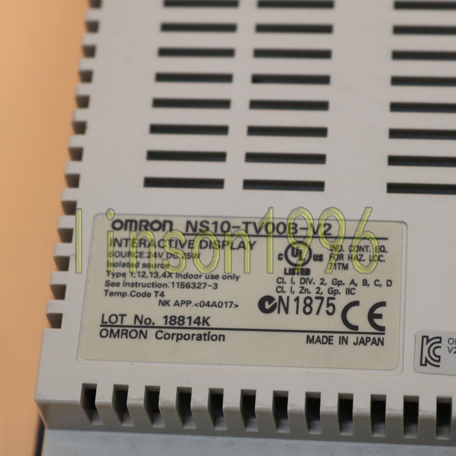 omron ns10-tv00b-v2 - OMRON
