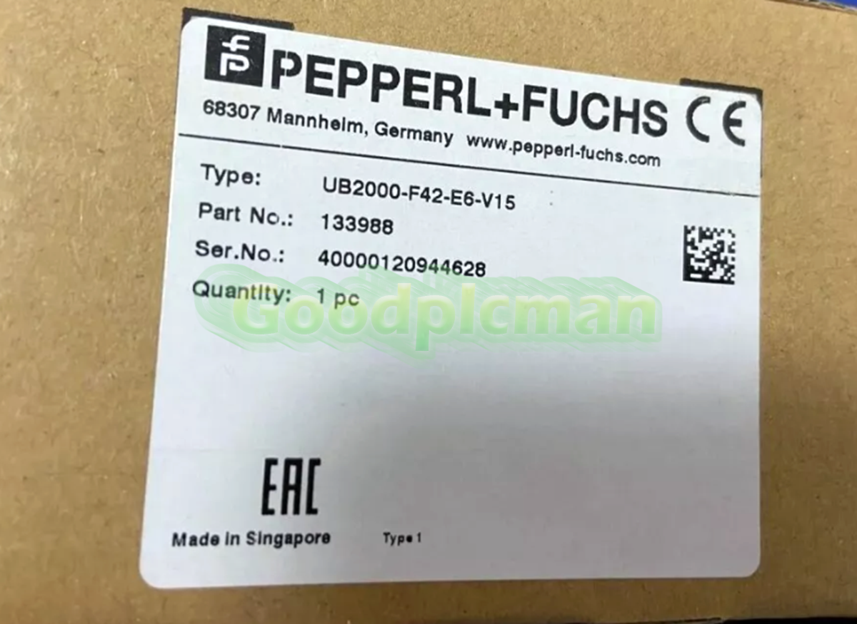 Pepperl+ Fuchs UB2000-F42-E6-V15 Ultrasonic Sensor