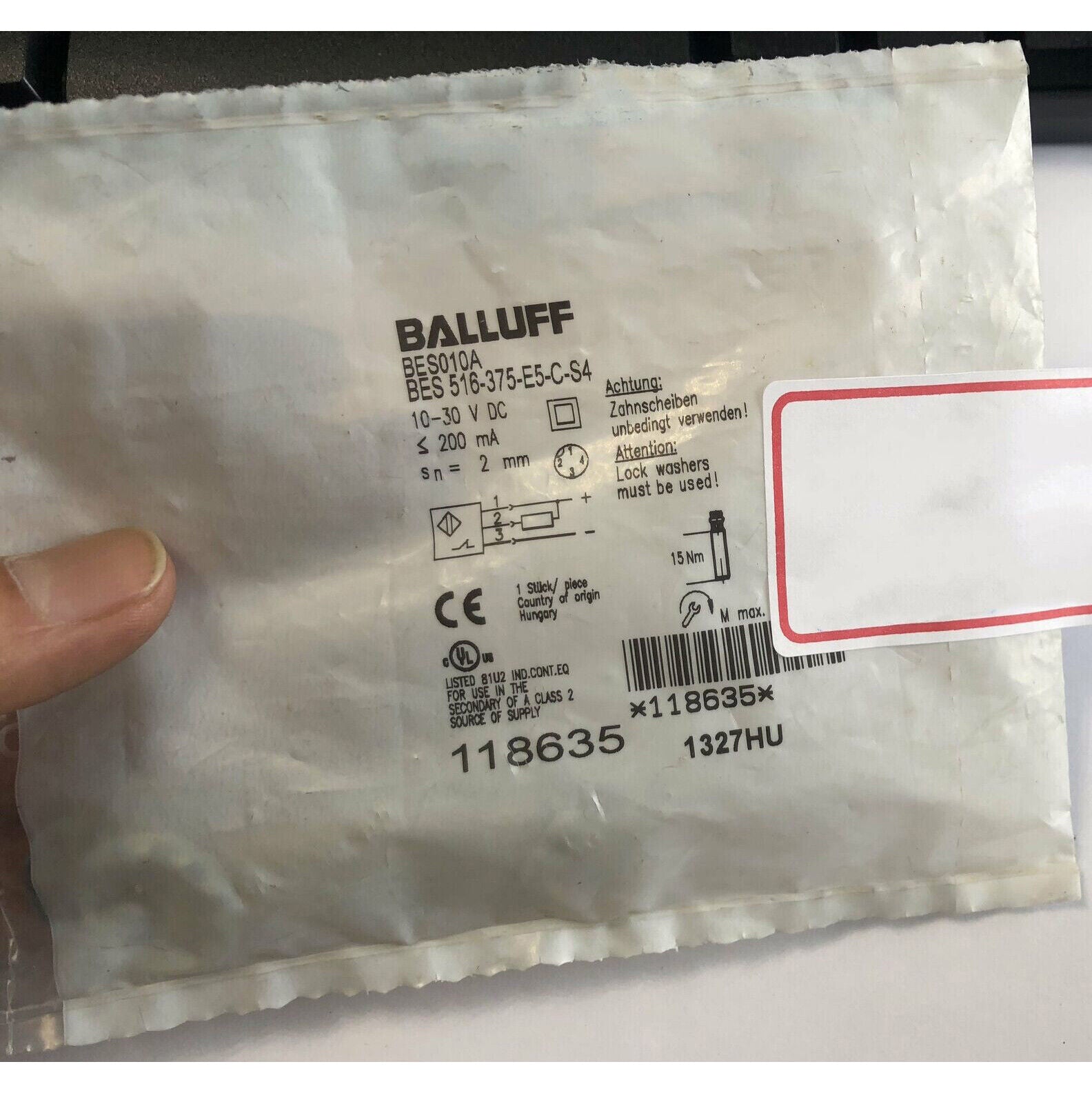 BALLUFF Proximity Switches BES 516-375-E5-C-S4 - BALLUFF