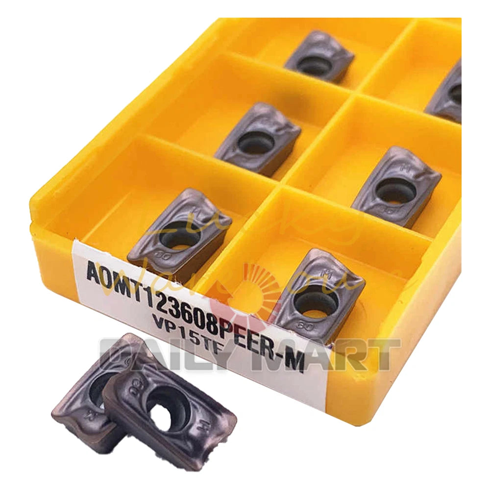 10PCS/ MITSUBISHI AOMT123608PEER-M VP15TF CNC Carbide Inserts