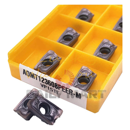 10PCS/ MITSUBISHI AOMT123608PEER-M VP15TF CNC Carbide Inserts