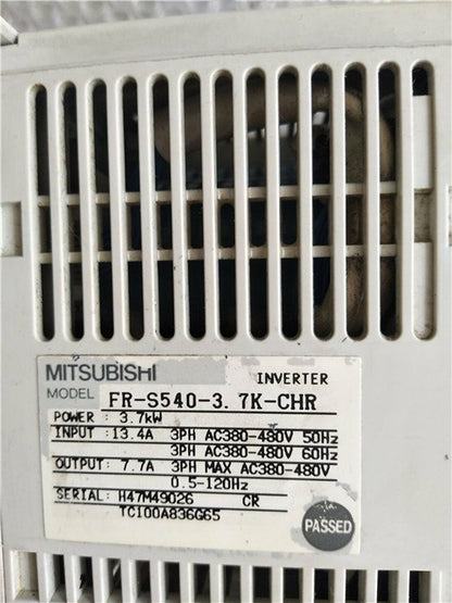 Used Mitsubishi Inverter FR-S540-3.7K-CHR 3.7KW 380V Tested Good Condition - MITSUBISHI