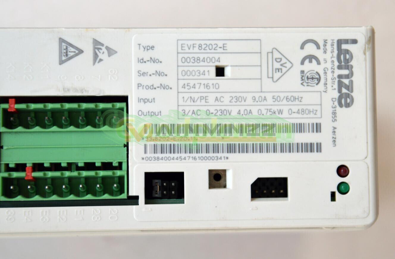 One Lenze EVF8202-E Frequency Inverter