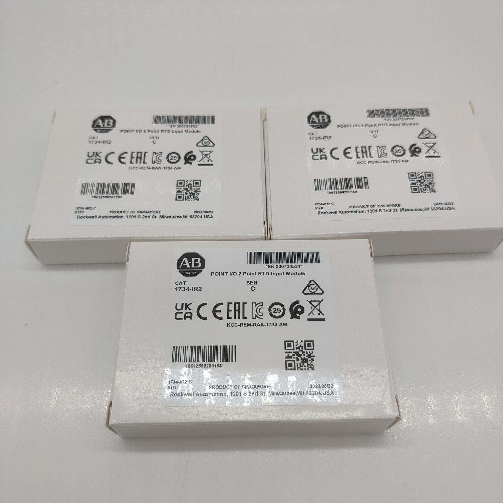 New Factory Sealed AB 1734IR2 SER C POINT 2 Point RTD Input Module - FACTORY SEALED