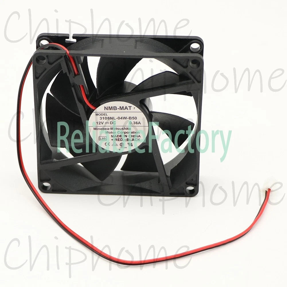 NMB-MAT 8020 3108NL-04W-B50 DC12V 0.36A chassis power supply 8CM cooling fan