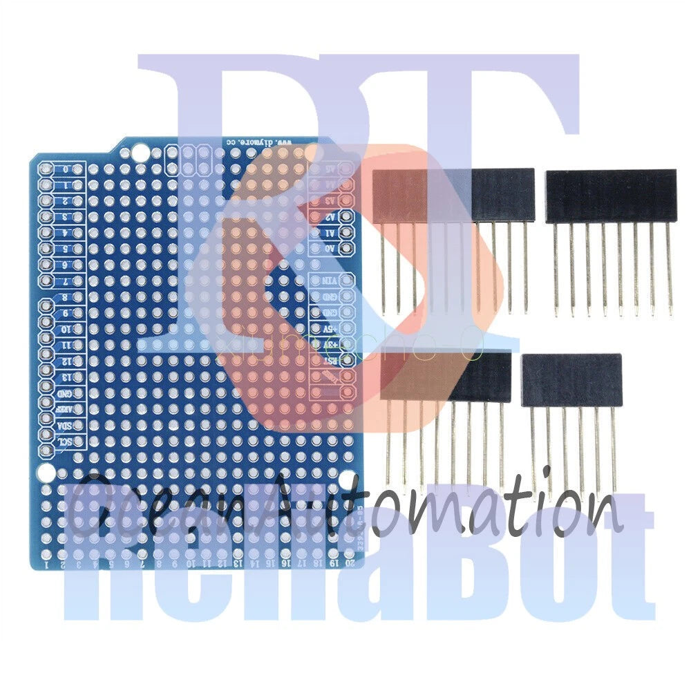 Prototype PCB Protoshield DIY for Arduino UNO R3 Shield Board FR-4 2.54mm Pitch