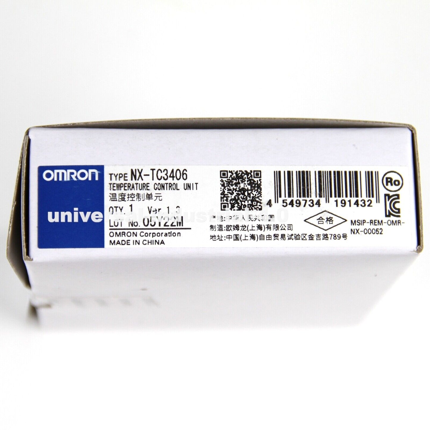 Omron NX-TC3406 Temperature Control Unit - OMRON