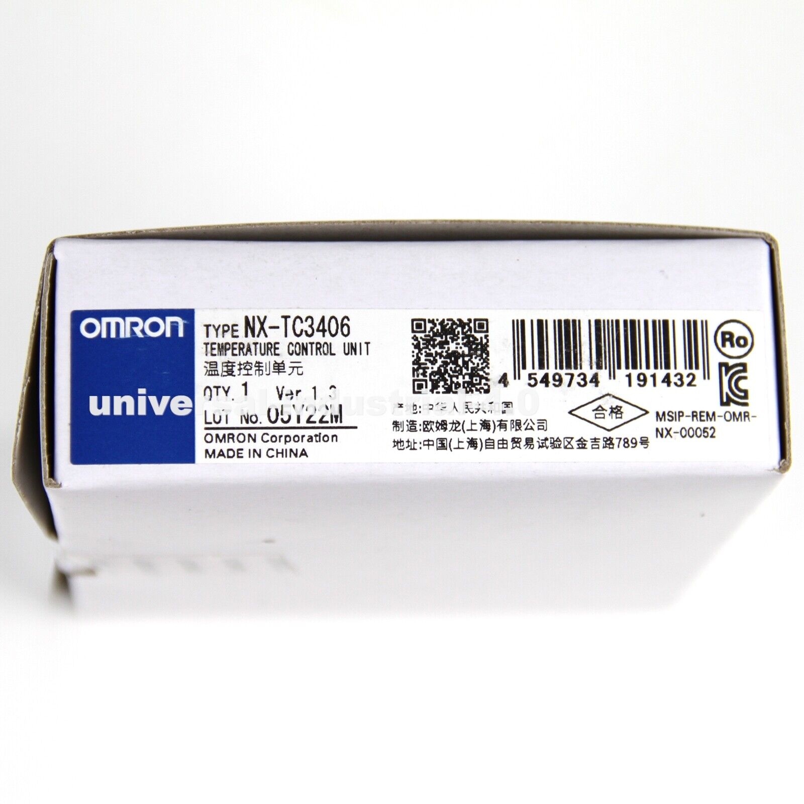Omron NX-TC3406 Temperature Control Unit - OMRON