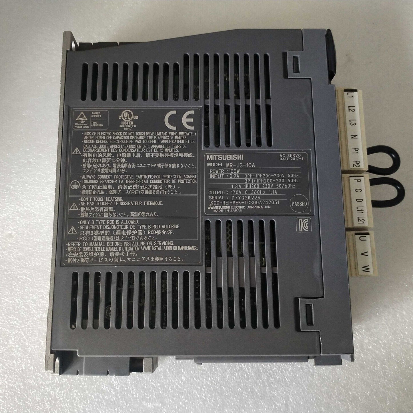 Mitsubishi Servo Drive MR-J3-10A - MITSUBISHI