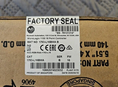 Allen Bradley 1763-L16BWA MicroLogix 1100 Small Logic Controller 120/240V AC – Small Logic Controller with 1100 Logic Functions - ALLEN BRADLEY