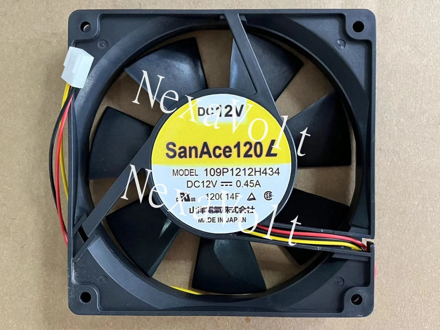 Sanyo 109P1212H434 fan 12V 0.45A 3 line 120*120*25MM