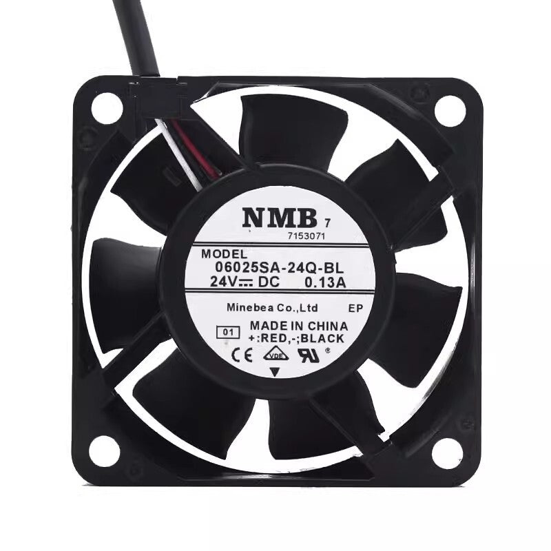 NMB 06025SA-24Q-BL DC24V 0.13A 60*60*25MM 3-Wire Silent Cooling Fan