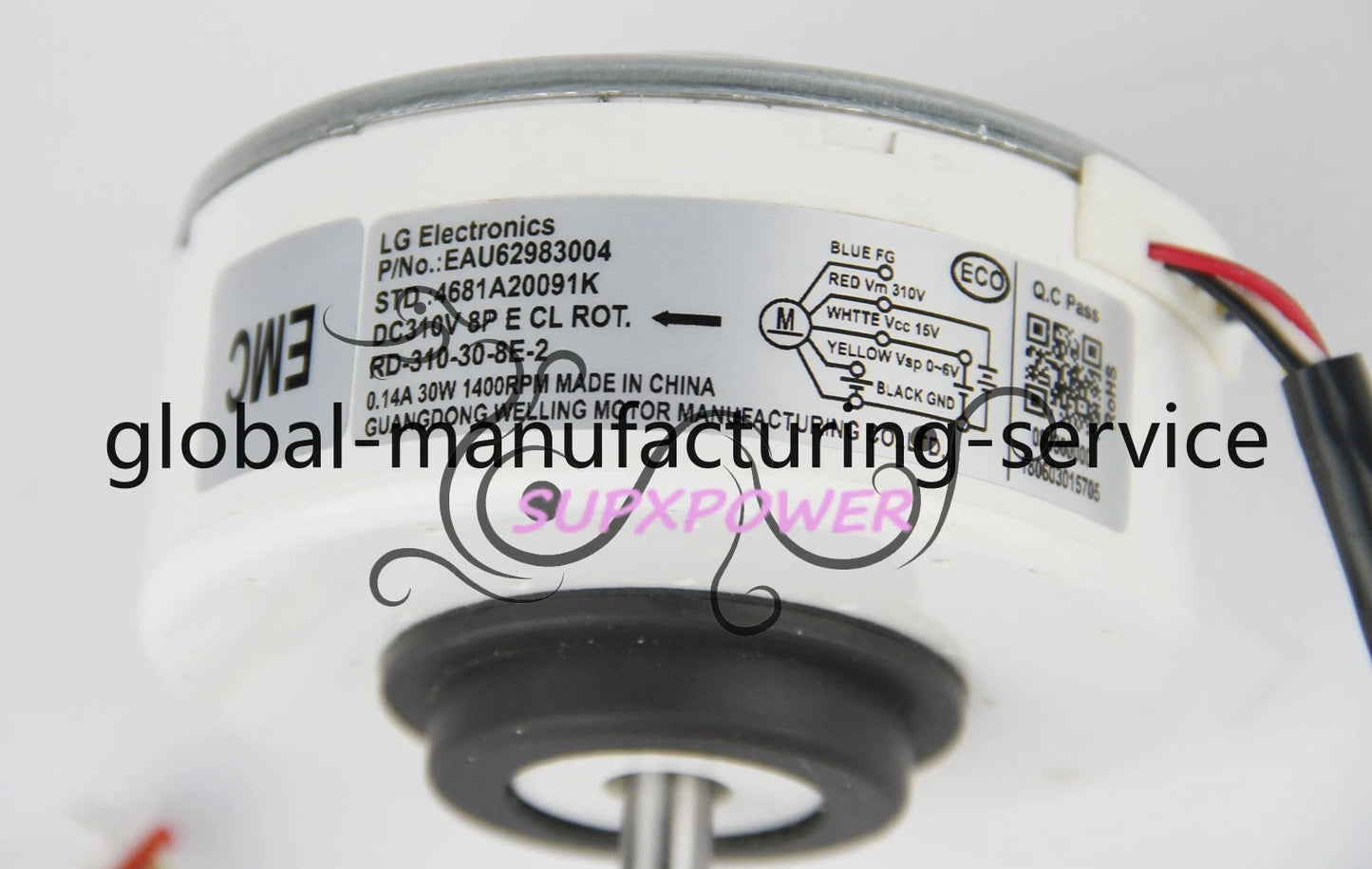 4681A20091K RD-310-30-8E-2(AL) EAU62983004 For LG air conditioner DC motor #