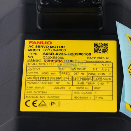 ONE FANUC Servo Motor A06B-0235-B202#0100