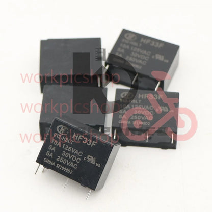 5PCS HONGFA HF33F-012-HSLT 12VDC Power Relay 5A 250VAC 4Pin