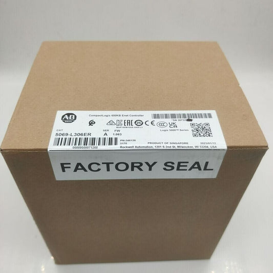 New Factory Sealed AB 5069-L306ER CompactLogix 600KB Enet Controller 5069L306ER - High-Performance Ethernet Controller for Industrial Applications - COMPACTLOGIX