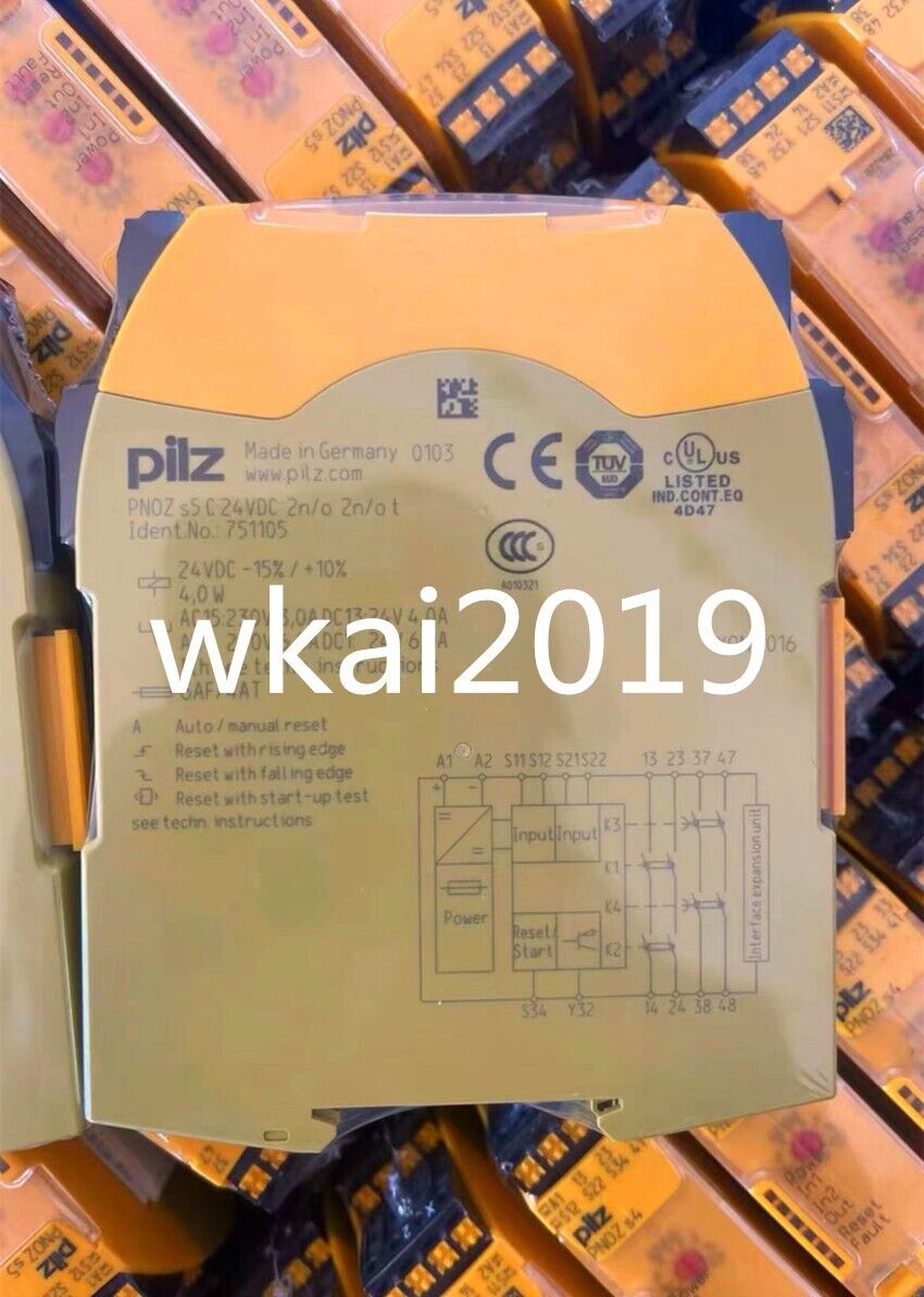 new 1PC  For Pilz Safety Relay PNOZ s5 C 24VDC t 751105