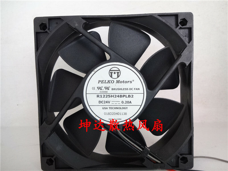 1pcs R1225H24BPLB2 12025 24V 0.2A 120x25MM ball bearing fan