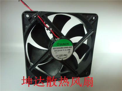 1pcs  SUNON EEC0252B3-0000-A99 DC24V 2.0W 12CM cooling fan