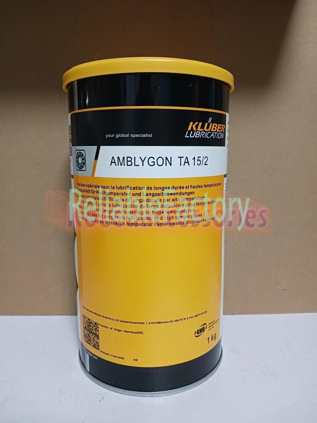 KLUBER Lubrication AMBLYGON TA 15/2 Grease 1Kg ( 2.2 LB ) free ship