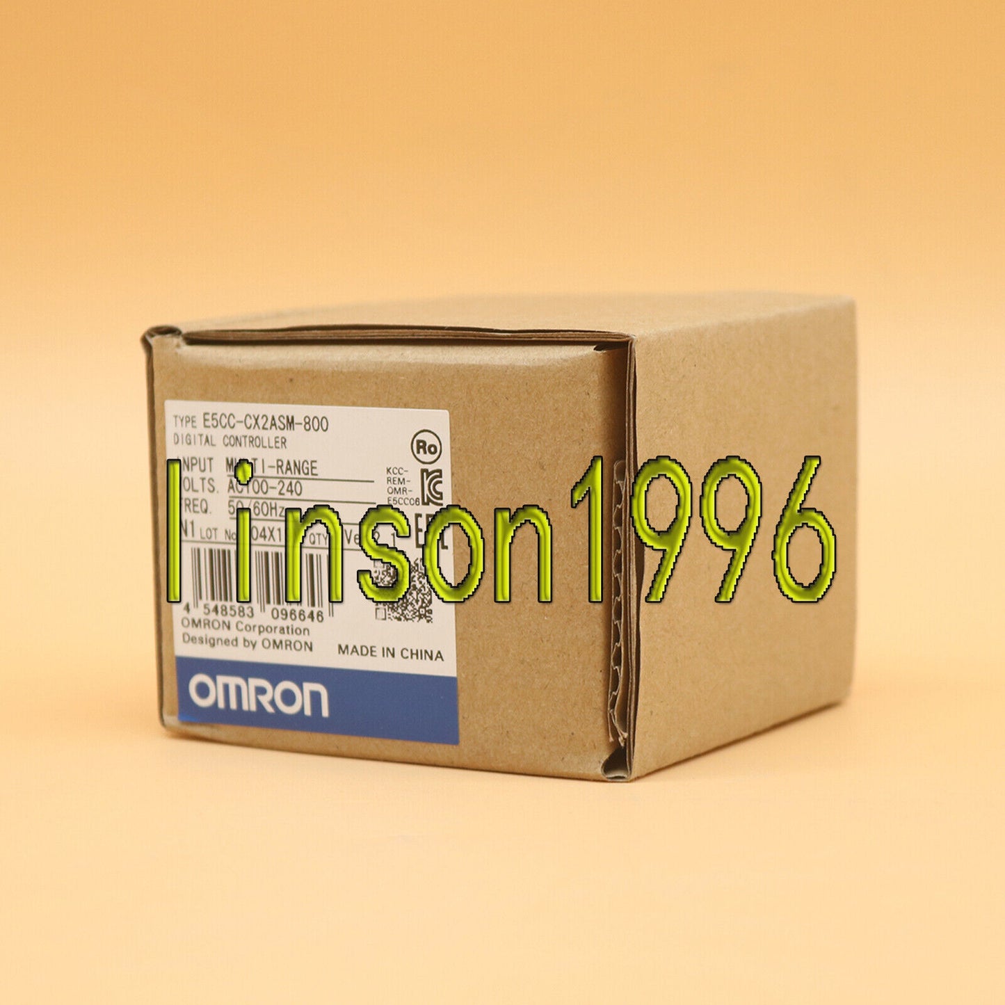 Omron Temperature Controller E5CC-CX2ASM-800 100-240VAC 1 Year - OMRON