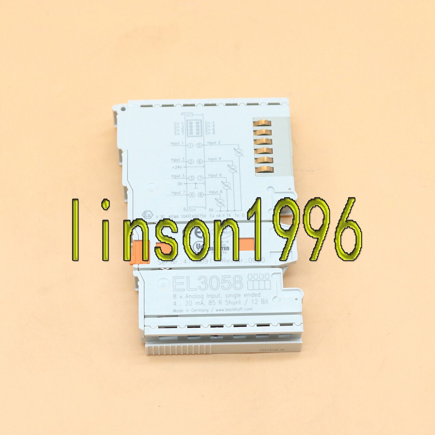 used BECKHOFF Module EL3058 – Tested in OK - BECKHOFF