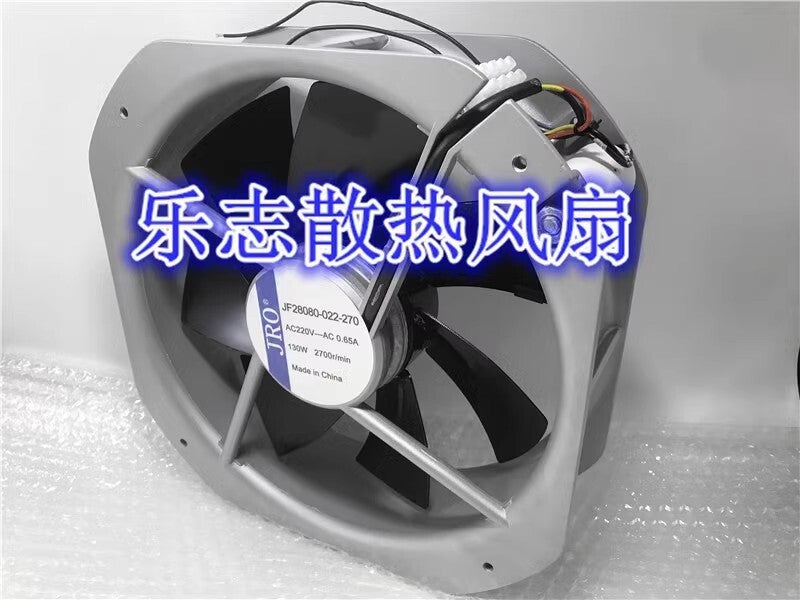 JRO JF28080-022-270 AC220V 0.65A 130W 28CM High Temperature Cooling Fan