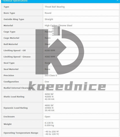 NTN 51106 Tapered Roller Bearings 30x32x47mm..