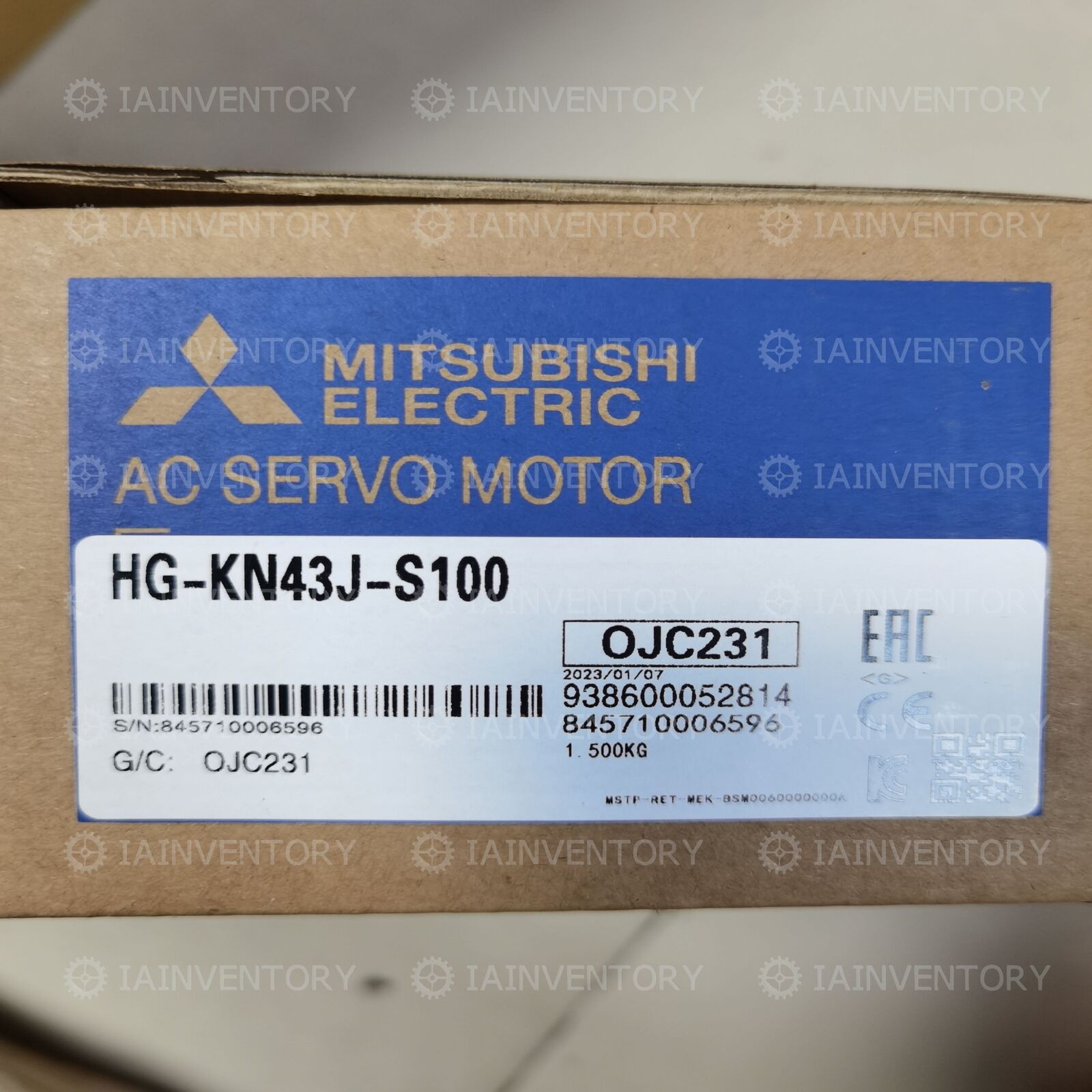 1PC Mitsubishi Servo Motor HG-KN43J-S100 Next Day Air Available - MITSUBISHI