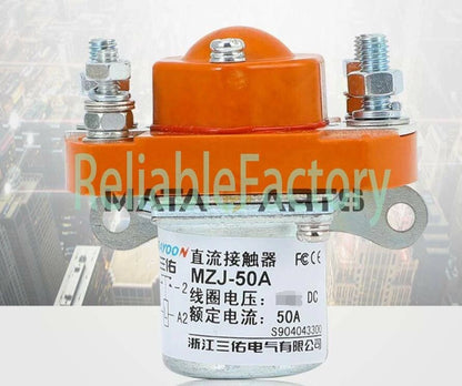48V MZJ-50A Electric Vehicle DC Contactor 50A Contactor Solenoid