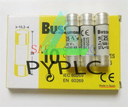 1PCS Bussmann C10G25 (25A) 500V 10*38mm IEC60269 Industrial Ferrule Fuse