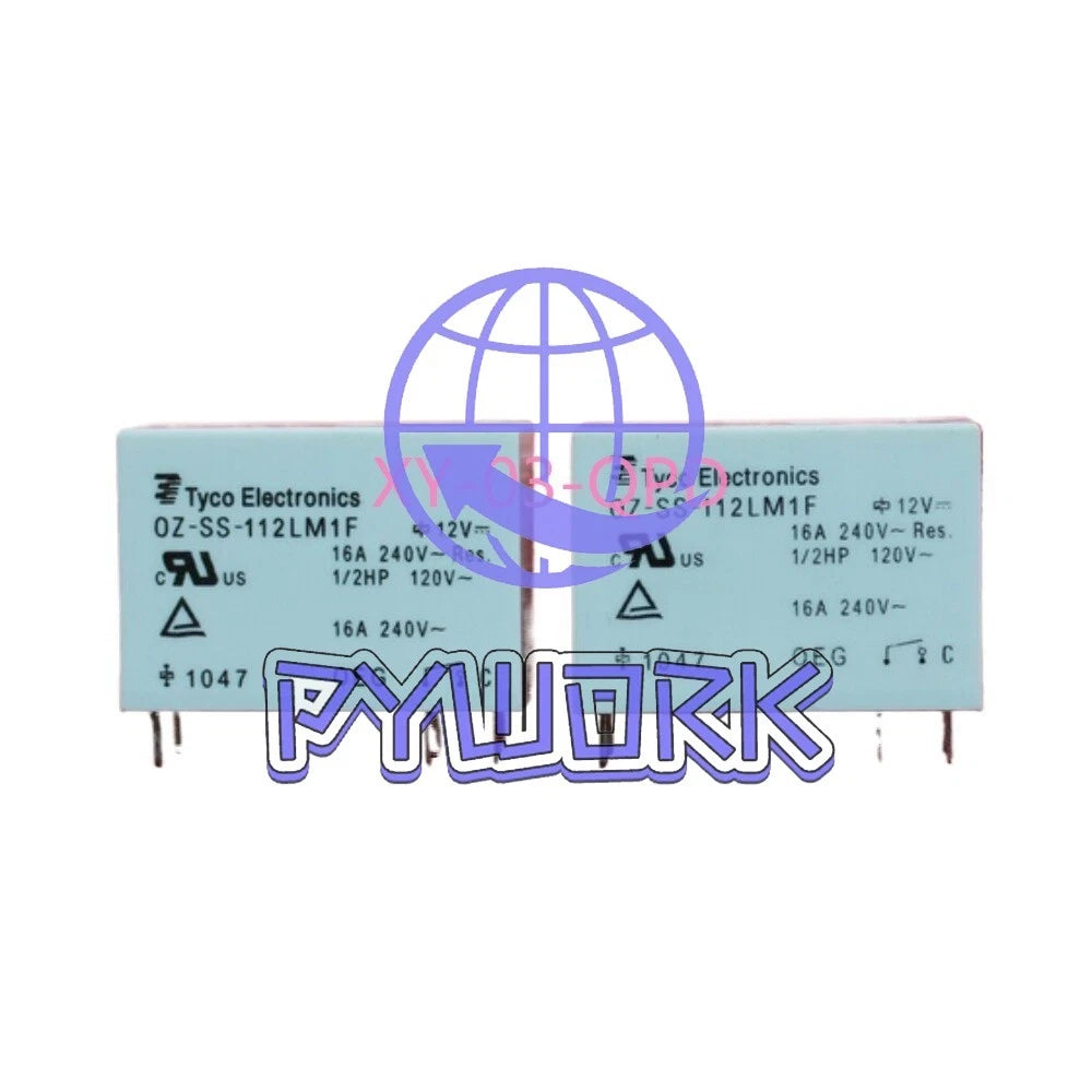 10PC Miniature Power Relay Replacement For TE OZ-SS-112LM1F 16A 12VDC 6-Pins