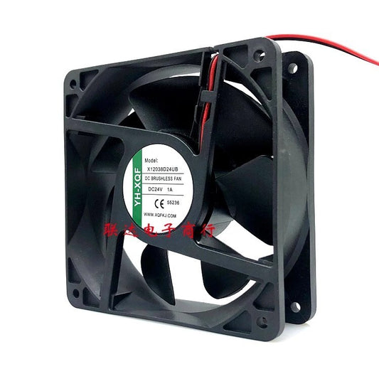 YH-XQF X12038D24UB DC 24V 1A 12CM high air volume inverter cooling fan