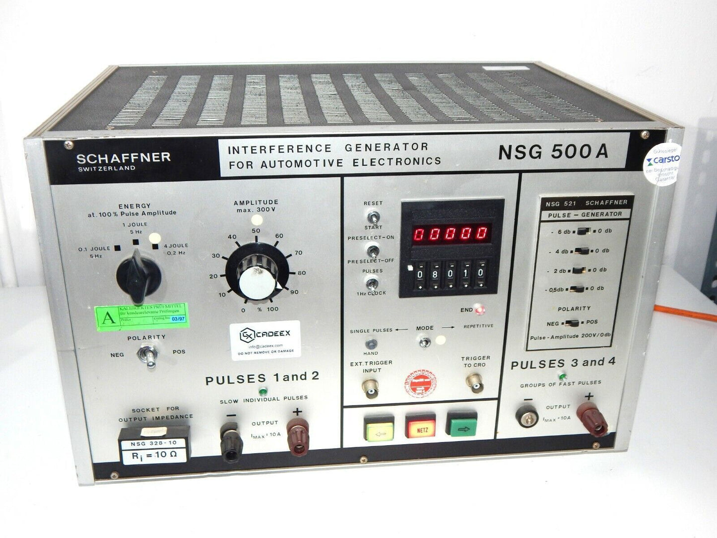 used SCHAFFNER NSG 500A Interference Generator for Automotive Electronics (TESEQ) - SCHAFFNER