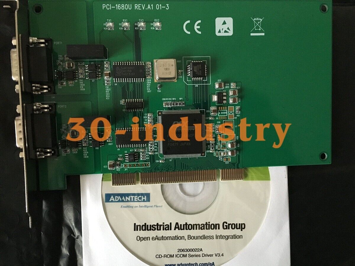 1PCS FOR Advantech PCI-1680U dual-port CAN PCI Communication Card REV.A1 01-3