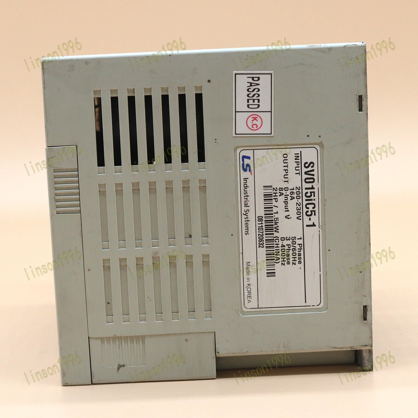 used One  LS SV015iC5-1 220V 1.5KW Inverter LS