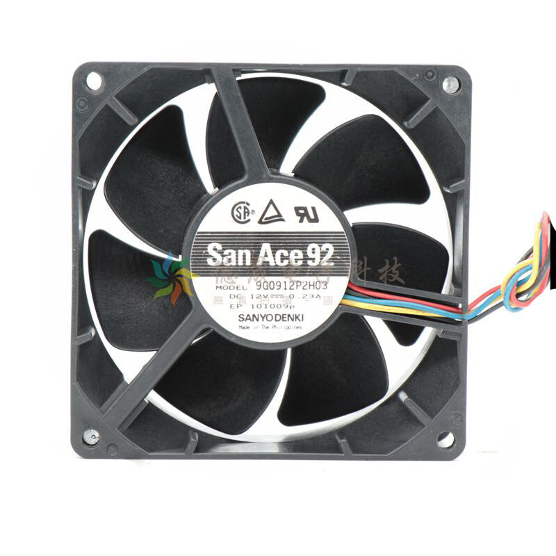 San Ace 92 9G0912P2H03 12V 0.23A 9CM 4-wire PWM cooling fan