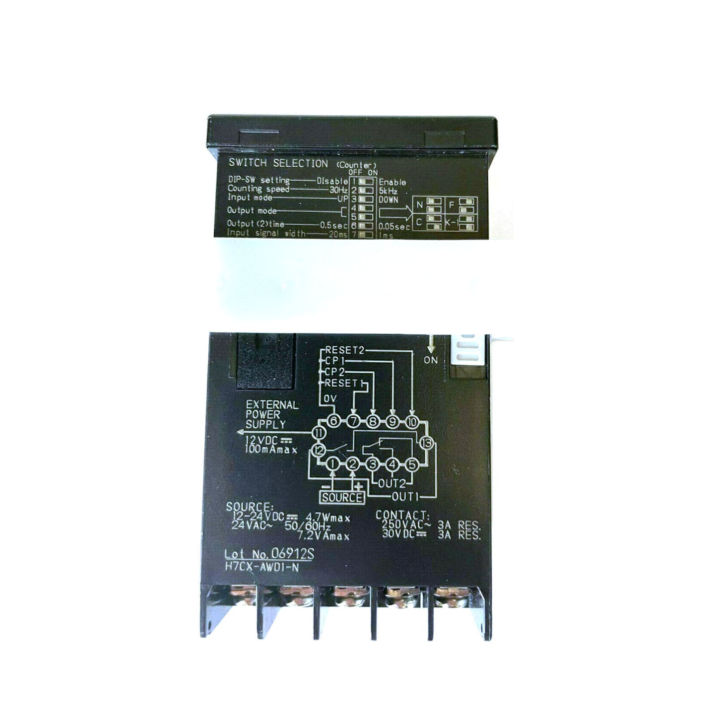 new OMRON H7CX-AWD1-N MULTIFUNCTION PRESET COUNTER SCREW TERMINAL 12-24VDC - OMRON